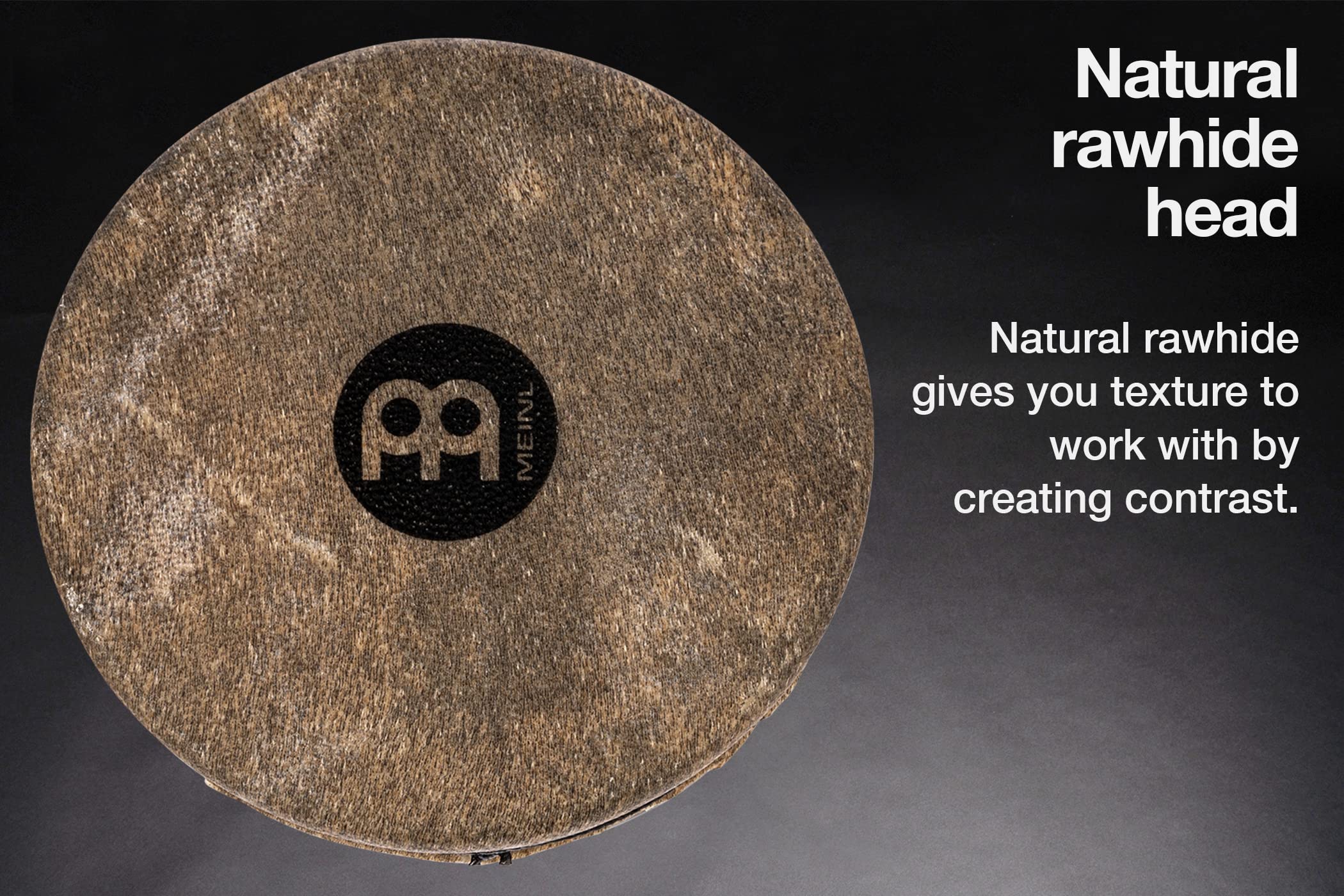 Meinl Percussion SH18 Headed Spark Shaker, Steel with Goat Skin Head