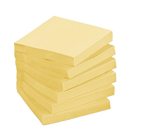 Post-it Greener Notes, 3 in x 3 in, 24 Pads, America's #1 Favorite Sticky Notes, Canary Yellow (654R-24CP-CY)