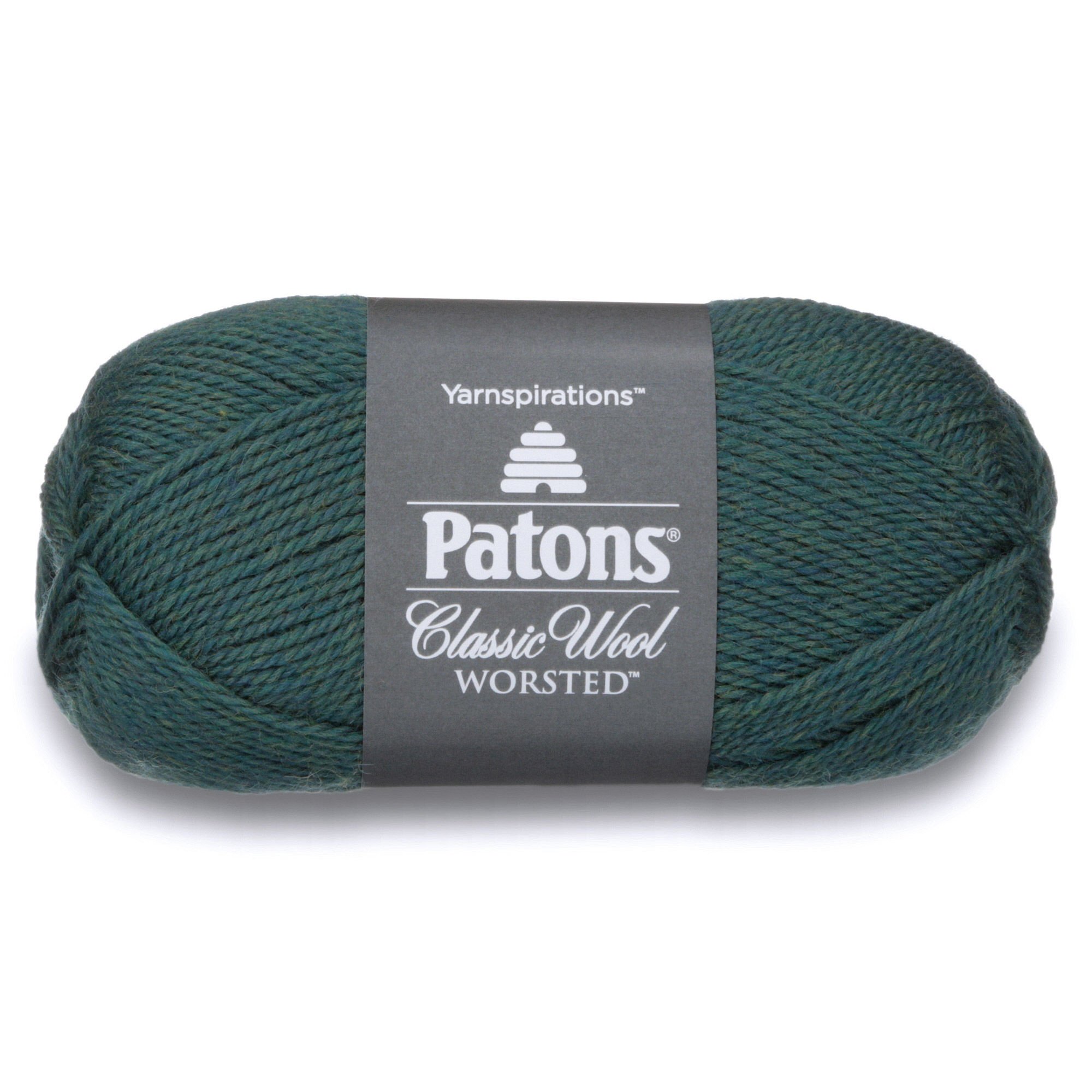 Patons Classic Wool Yarn, 3.5oz, Gauge 4 Medium, 100% Wool Jade - For Crochet, Knitting & Crafting