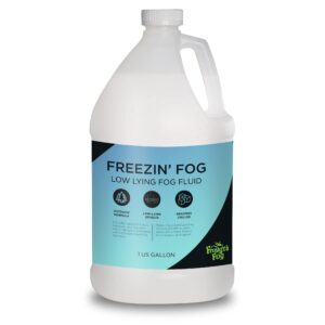 froggy's fog freezin fog, low-lying ground fog fluid for professional and home haunters, theatrical effects, and more, 1 gallon