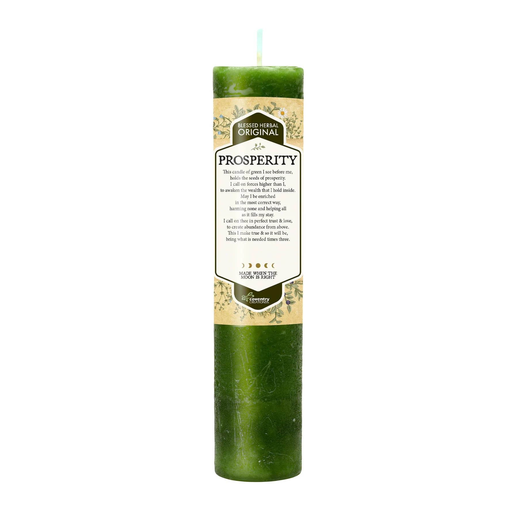 Blessed Herbal Candle - Prosperity