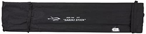 Ahi RSB-700 Sabiki Stick Bait Catcher Rod, 7-Feet, 3 Pc Black