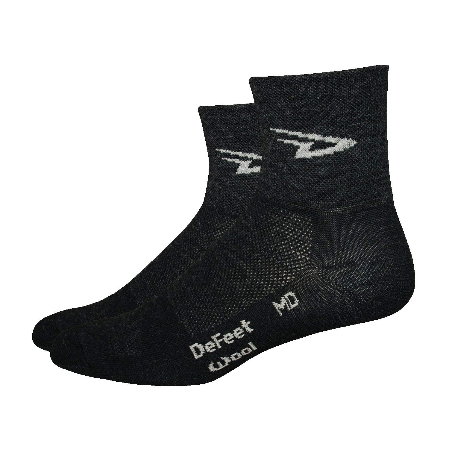 Wooleator 3" D-Logo Charcoal Socks