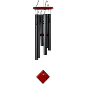 Woodstock Chimes Encore Collection, Chimes of Pluto, 27'' Black Wind Chimes for Outdoor, Patio, Home or Garden Décor (DCK27)