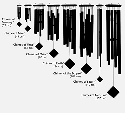 Woodstock Chimes Encore Collection, Chimes of Pluto, 27'' Black Wind Chimes for Outdoor, Patio, Home or Garden Décor (DCK27)