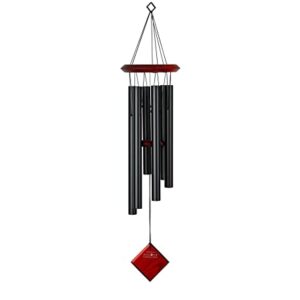 Woodstock Chimes Encore Collection, Chimes of Pluto, 27'' Black Wind Chimes for Outdoor, Patio, Home or Garden Décor (DCK27)