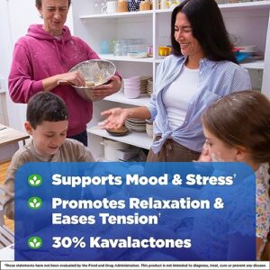 Natrol Mood & Stress Kava Kava 200mg, Dietary Supplement for Relaxation and Eases Tension, 30 Capsules, 15-30 Day Supply