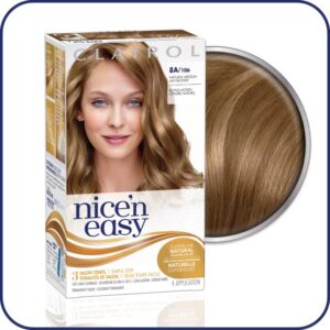 Clairol Nice'n Easy Liquid Permanent Hair Dye, 8A Medium Ash Blonde Hair Color, Pack of 3