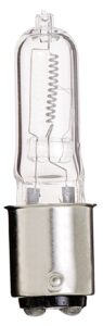 satco s3159 120v 75-watt t4 dc bayonet base light bulb, clear