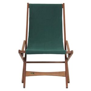 BYER OF MAINE Pangean Glider Chair - Portable Camping Chair, Outside Furniture, Foldable Chair and Space Saving Furniture - Wood, Holds Up to 250 pounds, Green