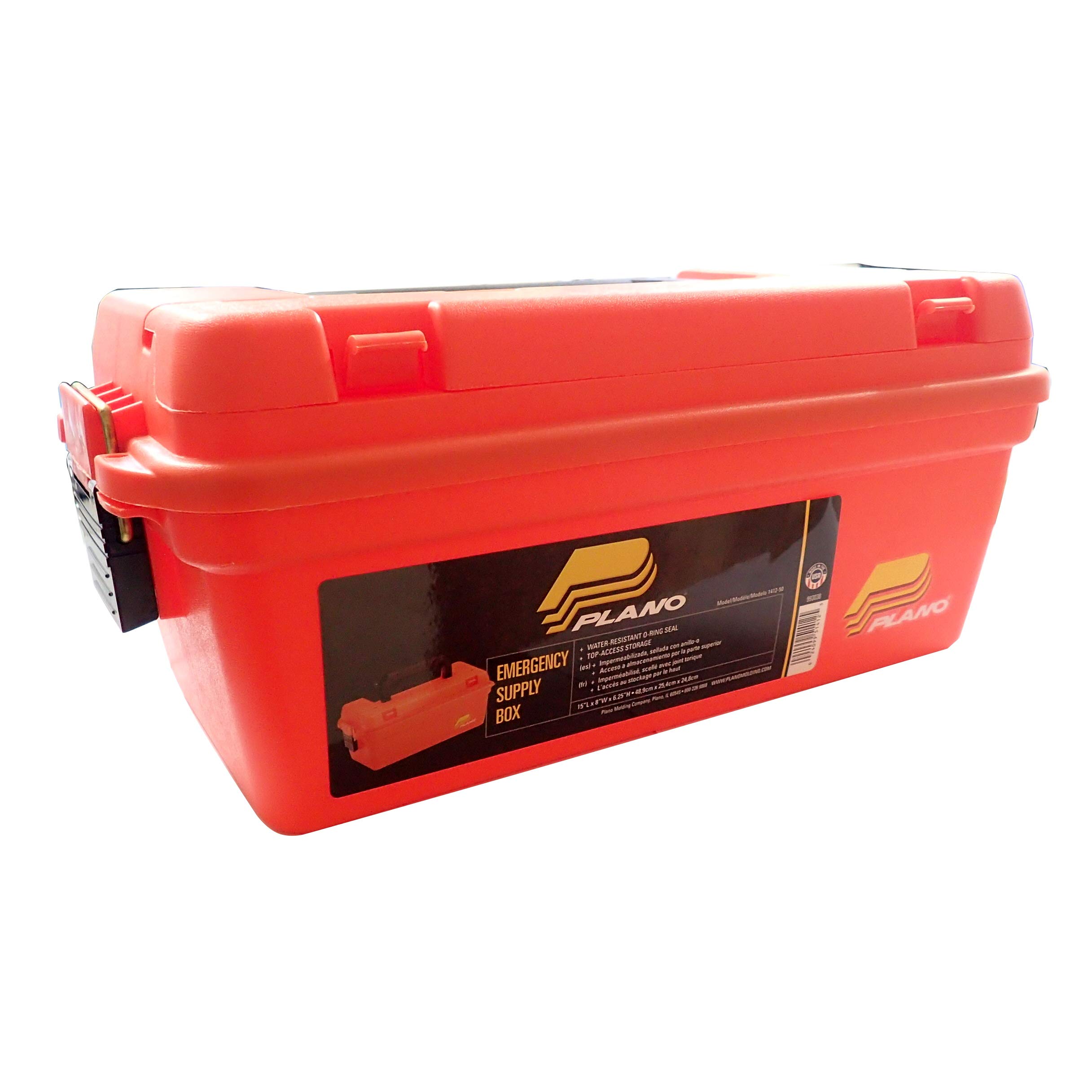 Plano Shallow Dry Storage Box (Orange), small (141250)