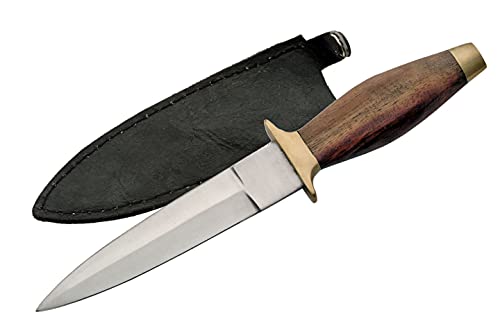 SZCO Supplies Wood Handle Boot Knife