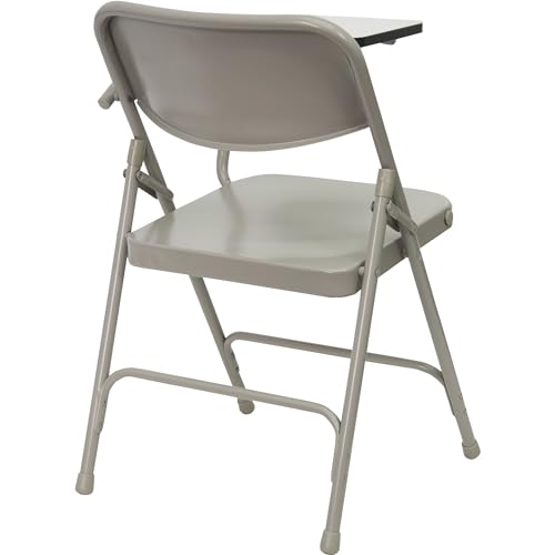 Flash Furniture Ralph Premium Steel Folding Chair with Left Handed Tablet Arm