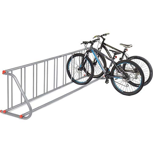 Global Industrial 111" L All-Steel Grid Rack, 9 Bikes, Powder Coated Steel