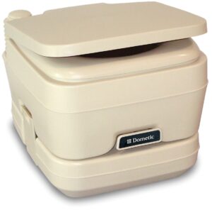 dometic 301096202 2.5 gallon portable toilet, parchment