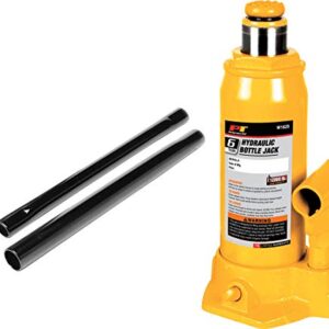 Performance Tool W1625 6-Ton (12,000 lbs.) Heavy Duty Hydraulic Bottle Jack,Yellow