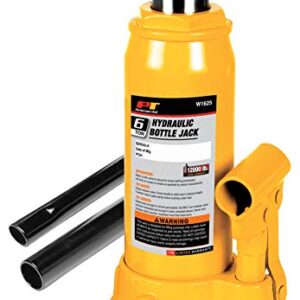 Performance Tool W1625 6-Ton (12,000 lbs.) Heavy Duty Hydraulic Bottle Jack,Yellow