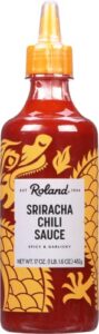 roland foods sriracha chili sauce, 17 ounce bottle, pack of 6