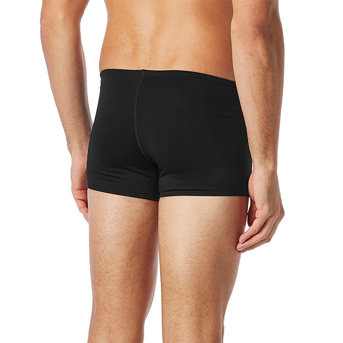 TYR Men's Tyreco Square Leg Swimsuit Brief Jammer, Black, 34