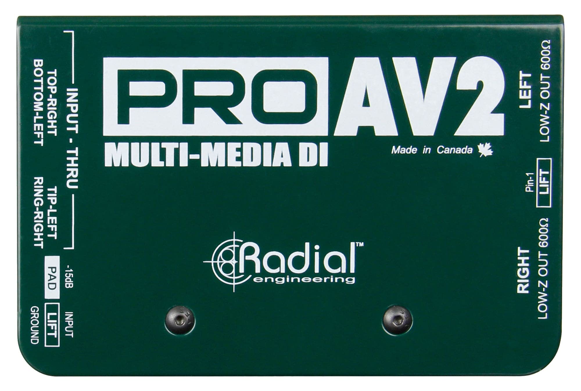 Radial Engineering ProAV2 Stereo Direct Box