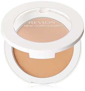 revlon foundation, new complexion one-step face makeup, longwear light coverage with matte finish, spf 15, cream to powder formula, oil free, 004 natural beige, 0.35 oz