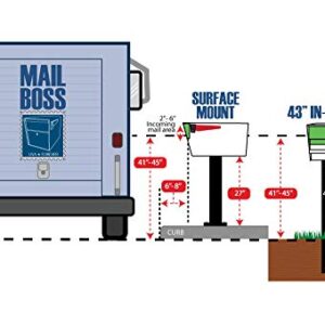 Mail Boss 7123, Bronze In-Ground Mounting Post, 44 x 4 x 4 inches, for Use with Mailbox,Medium