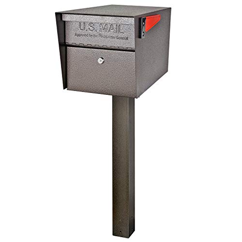 Mail Boss 7123, Bronze In-Ground Mounting Post, 44 x 4 x 4 inches, for Use with Mailbox,Medium