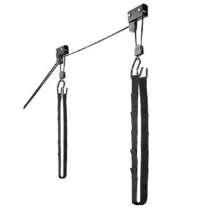 rad sportz kayak hoist quality garage storage canoe lift with 125 lb capacity even works as ladder lift premium quality