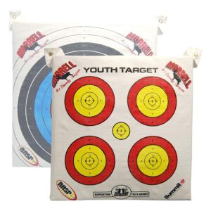 Morrell Lightweight Outdoor Portable Youth Kids Range NASP Field Point Archery Bag Target with 2 Sides and 4 Shooting Spots for 30 Pound Bows M-109