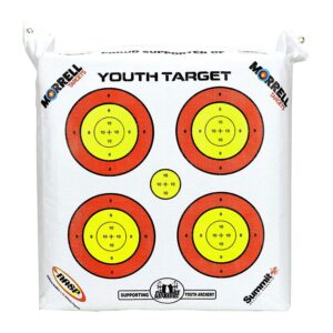 Morrell Lightweight Outdoor Portable Youth Kids Range NASP Field Point Archery Bag Target with 2 Sides and 4 Shooting Spots for 30 Pound Bows M-109