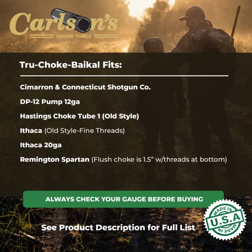 Carlsons Choke Tubes 12 Gauge for Tru-Choke [ Turkey | 0.640 Diameter ] Blued Steel | Extended Turkey Choke Tube | Made in USA