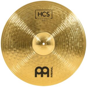 meinl 20" ride cymbal - hcs traditional finish brass for drum set, made in germany, 2-year warranty (hcs20r)