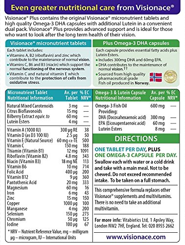 Vitabiotics Visionace Plus Dual Pack 2 X 28 Tablets