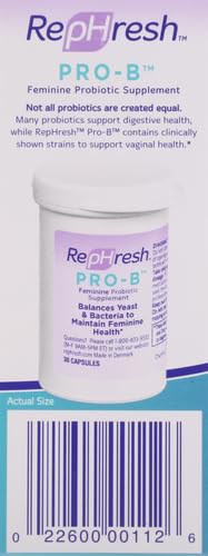 Rephresh Pro-B Probiotic Supplement for Women, 30 Oral Capsules