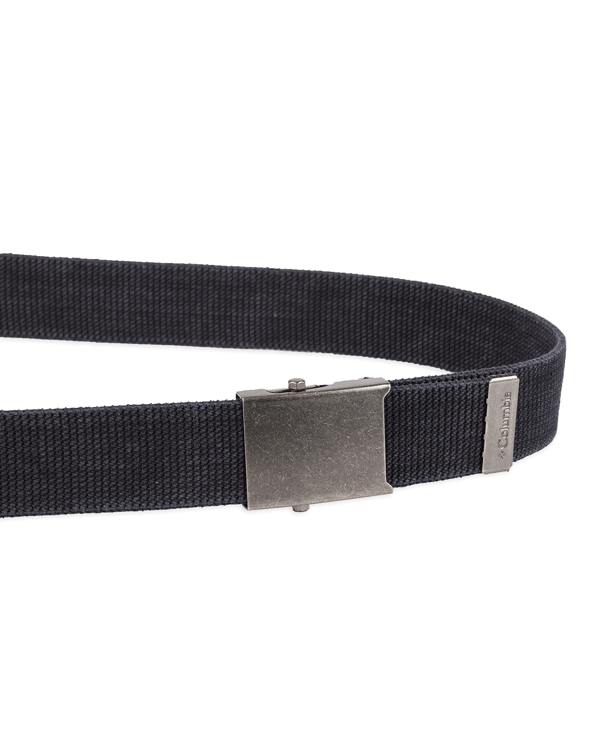 Columbia Unisex-adult Military Web Belt-Adjustable One Size Cotton Strap and Metal Plaque Buckle