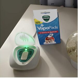 Vicks Waterless Menthol Vaporizer for Adults, 5 Pads