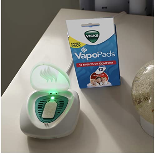 Vicks Waterless Menthol Vaporizer for Adults, 5 Pads