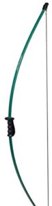 bear archery crusader bow for youth, recommended ages 9-12, ambidextrous, continuous draw weight up to 20 lb., continuous draw length up to 28-inches