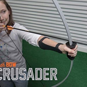 Bear Archery Crusader Bow for Youth, Recommended Ages 9-12, Ambidextrous, Continuous Draw Weight Up to 20 lb., Continuous Draw Length Up to 28-inches