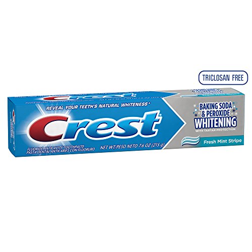 Crest Baking Soda And Peroxide Whitening With Tartar Protection Fresh Mint Flavor Toothpaste 8.2 Oz (Pack of 6)