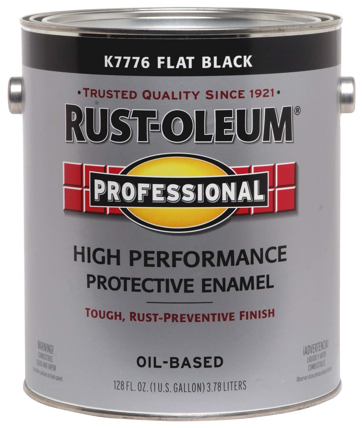 RUST-OLEUM K7776-402 VOC+Compliant+Enamel2, 1 Gallon (Pack of 1), Black, 128 Fl Oz