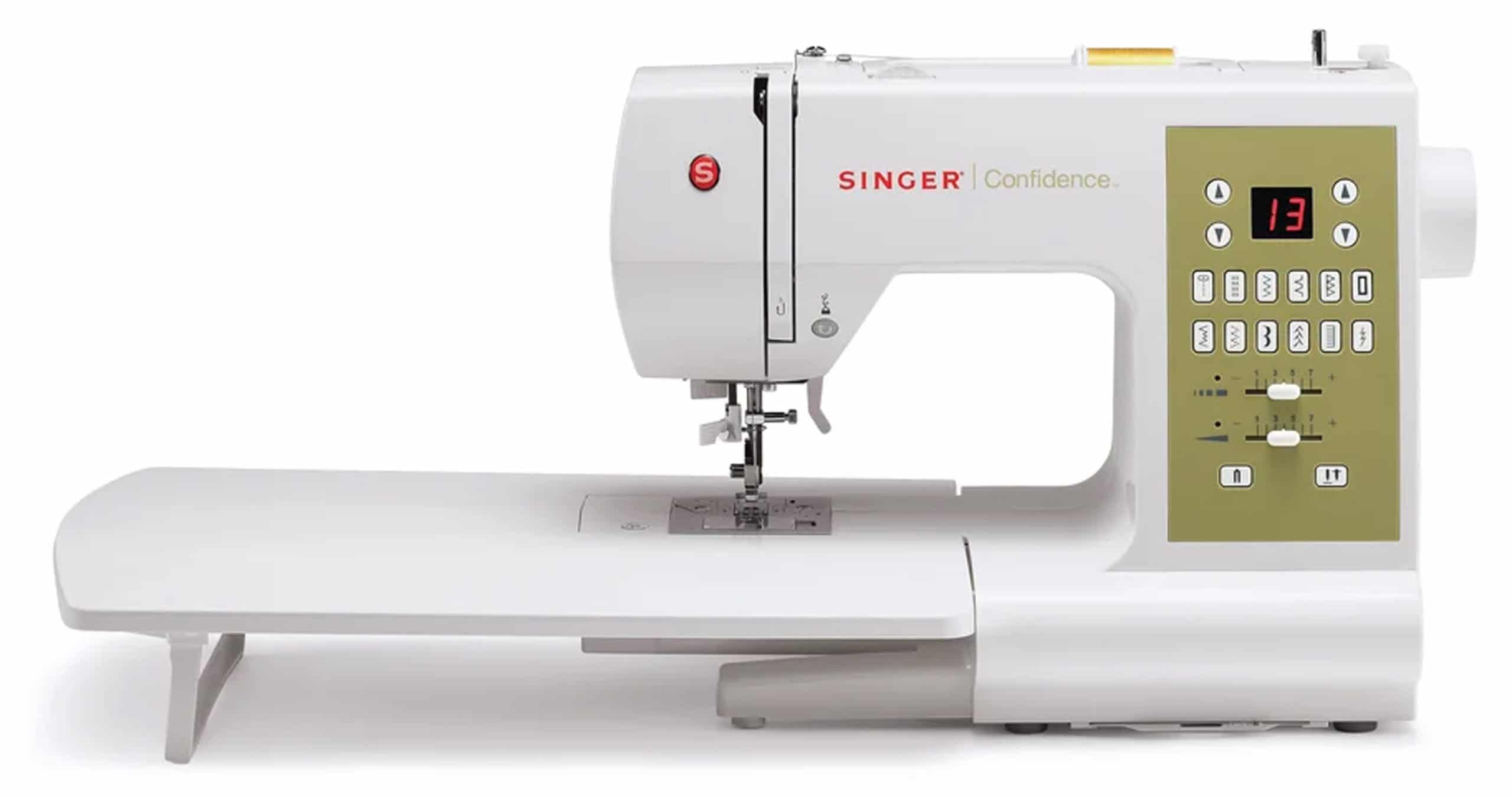 SINGER | Confidence 7469Q Computerized & Quilting Sewing Machine with Built-In Needle Threader, 98 Built-In Stitches - Sewing Made Easy, White