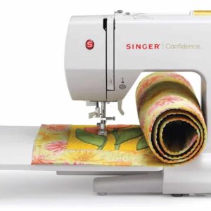 SINGER | Confidence 7469Q Computerized & Quilting Sewing Machine with Built-In Needle Threader, 98 Built-In Stitches - Sewing Made Easy, White