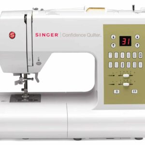 SINGER | Confidence 7469Q Computerized & Quilting Sewing Machine with Built-In Needle Threader, 98 Built-In Stitches - Sewing Made Easy, White