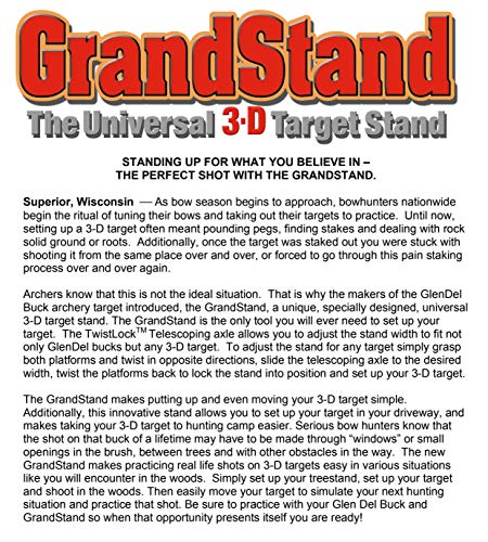 Shooter Grandstand - Universal Adjustable 3D Archery Target Stand