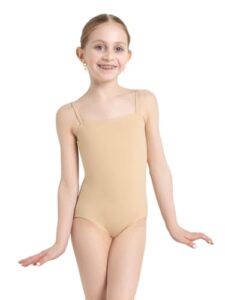 capezio camisole leotard - girls, nude, large