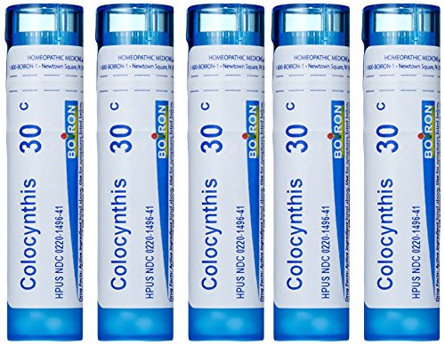 Boiron Colocynthis 30C, Homeopathic Medicine for Cramps (Pack of 5)