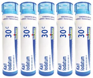 boiron kali iodatum 30c (pack of 5), homeopathic medicine for colds