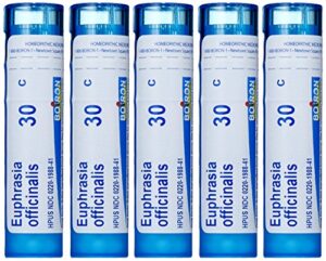 boiron euphrasia officinalis 30c (pack of 5), homeopathic medicine for eye discharge