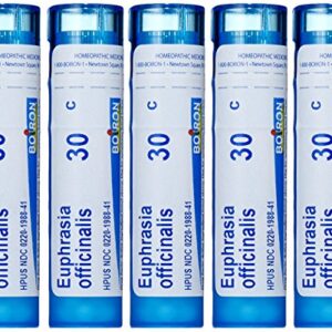 Boiron Euphrasia Officinalis 30C (Pack of 5), Homeopathic Medicine for Eye Discharge